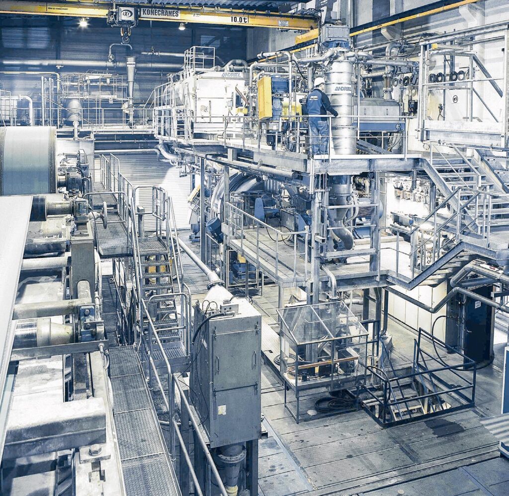 Il Fiber R&D Center di ANDRITZ a Graz, in Austria, viene utilizzato per le prove dei clienti, ricerca e sviluppo interno e per la preparazione del cibo per i panda.