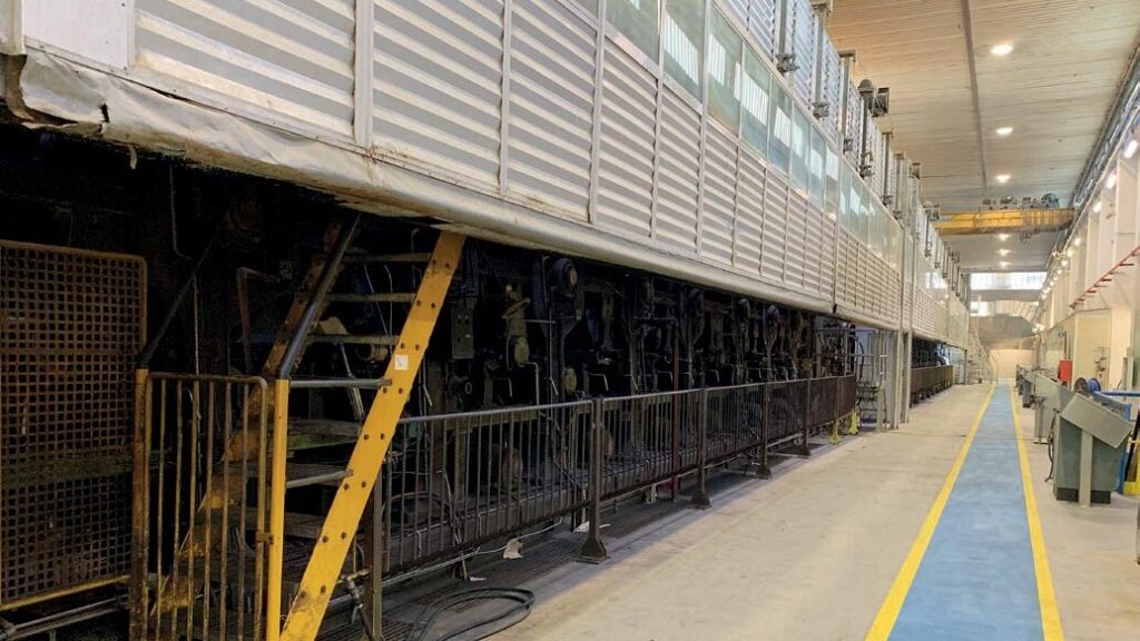 Fotografia dell’impianto oggetto dell’intervento presso lo stabilimento di Smurfit Kappa di Ponte dell’Ania (LU).