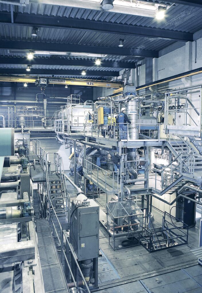 Fiber R&D Center, Graz, Austria: the center provides the utmost flexibility in the processing and treatment of many different raw materials. The plant can handle virgin fibers (mechanical and chemical pulps) as well as recycled, man-made and annual plant fibers.