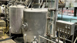 Separatore aria-acqua presso lo stabilimento Fabbriche di Vergemoli.